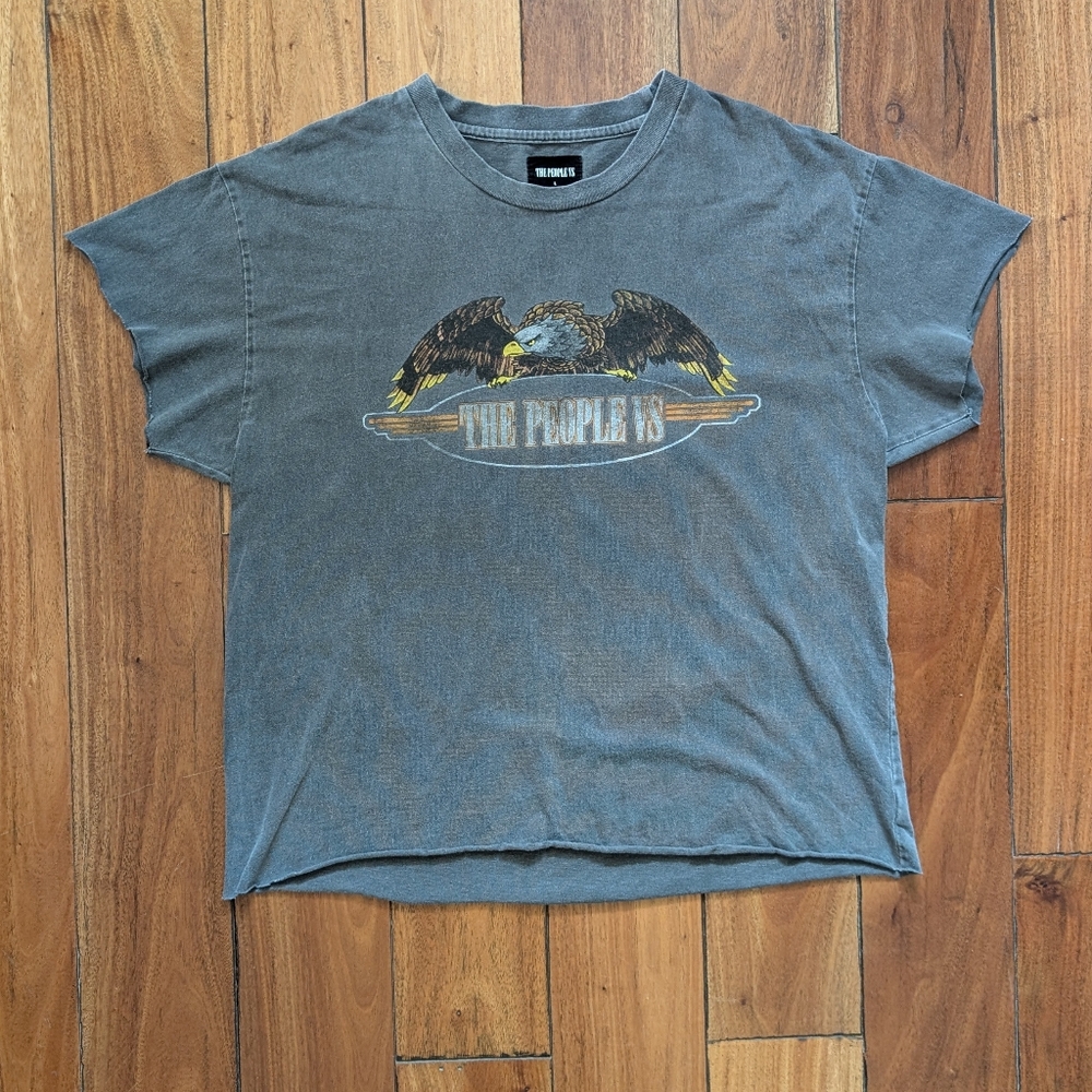The People Vs Distressed Designer T-shirt (L)